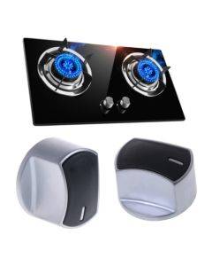 Gas Stove Knob Switch Metal Button Lighter Handle Gas Stove Accessories(8mm 45 Degrees)