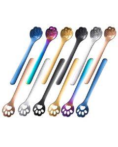 Stainless Steel Creative Cat Claw Coffee Spoon Dessert Cake Spoon