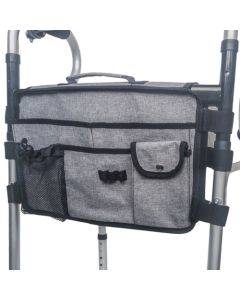 Wheelchair Walking Aid Adjustable Multifunctional Storage Bag(Gray)
