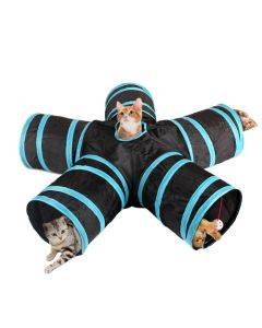 B18406 Pet Tunnel Cat Five Channels Toy Flask Tent