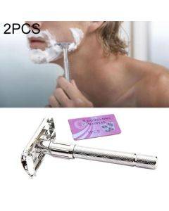 2 pieces for sale Adjustable Safety Classic Stainless Steel Shaver Men’s Safety Double Edge Blade Shaver
