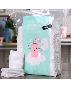 Pack of 222 pieces of thickened double-sided quilted makeup remover cotton that does not shed flakes