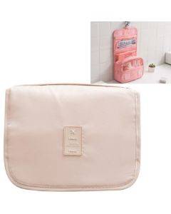 Travel Large-Capacity Storage Portable Portable Waterproof Cosmetic Wash Storage Bag, Size:24 × 20 × 9.5 cm(Beige)