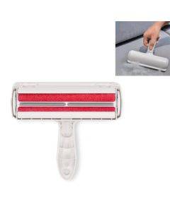 Automatic Hair-removing Double-sided Brushing Device Bed Sheet Sofa Pet Hair Sticking Device(Red)