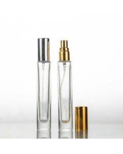 10 perfume glass bottles Clear glass spray empty bottles Portable sub packaging travel perfume bottles, capacity: 10ml
