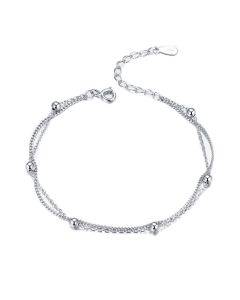Sterling Silver S925 Women's Bracelet Jewelry Platinum Plated Silver Bracelet