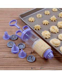 Cookie gun+8 spouts+10 flower chip set cookie mold milking oil baking tool