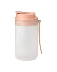 Household Children Breakfast Cup Portable Large Capacity Water Cup With Scale(Coral Pink)