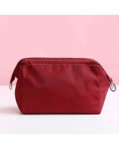 Waterproof Cosmetic Bag Travel Portable Toilet Bag Multifunctional Storage Bag(Wine Red
