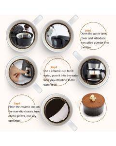 Hamster Home Small Coffee Maker Automatic Portable Mini Single Cup Coffee Pot