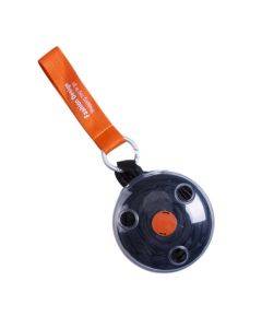 Portable Tote In Pouch Reusable Folding Carabiner Shopping Bag(Black)