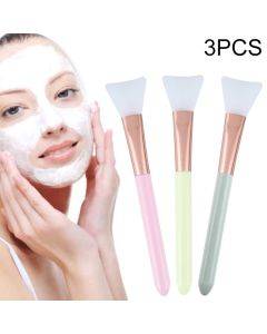 3 mixing brushes for sale, soft silicone makeup brushes for female skin and facial care, and makeup tools for girls with random colors