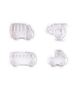 3 Sets Plastic Decorative Biscuit Mold Transportation Tool Series Biscuit Spring Mold(A)