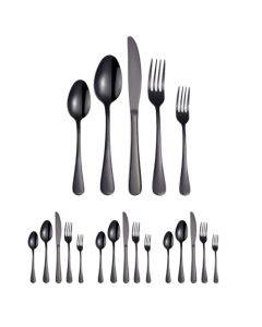 20 in 1 Stainless Steel Cutlery Steak Cutlery Set, Specification: Black