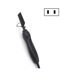 Multifunctional Comb Dry And Wet Dual-Use Curly Hair Straightening Stick Electric Perm Comb US Plug(Black)