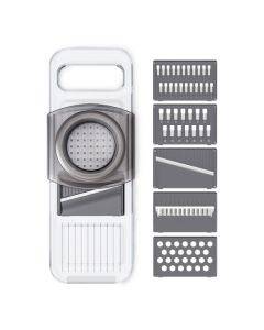 Multi-Function Slicker Kitchen Gadget Potato Slice Grater, Colour: Six Knives Gray