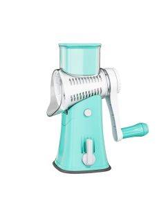 Multi-Function Slicer Hand Roller Kitchen Cut Vegetable Grater, Colour: Blue