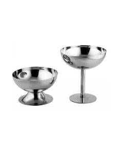 Stainless Steel Ice Cream Cup Ice Cream Goblet Bar Wine Glass