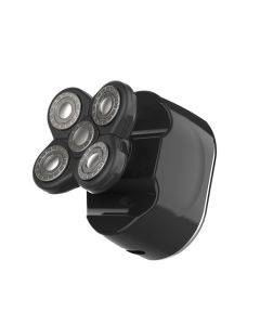 MARSKE MS-3399 Men's multifunctional LCD digital display razor, five-head 4D razor (black)