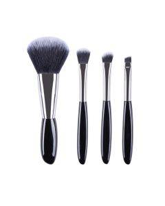 4-in-1 Black Pebble Makeup Brush Set Eyeshadow Brush Foundation Brush Portable Makeup Brush, Style: Nude Brush