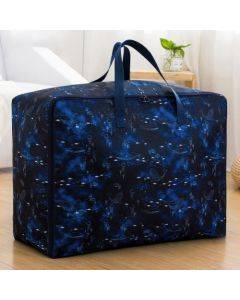 Oxford Cloth Quilt Moisture-Proof & Waterproof Storage Bag Zipper Portable Moving Luggage Bag, Specification: 58x38x22cm(Black Heart Empty Fish)
