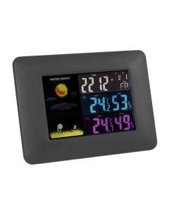 Multifunctional Indoor And Outdoor Temperature And Humidity Meter Colorful Screen Weather Clock(TS-A97-US US Plug)