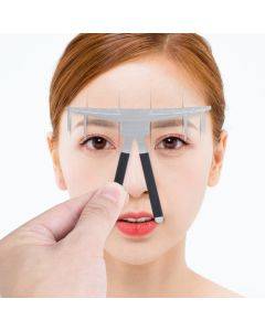 Three-point positioning stainless steel eyebrow ruler