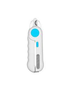 Pet nail clipper and sharpener, style: illuminated (blue)
