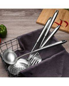 304 Stainless Steel Kitchen Equipment Thickened Hollow Handle Cooking Tool