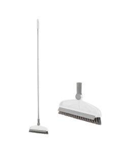 Hard bristled gap brush, long handled floor brush, wiper