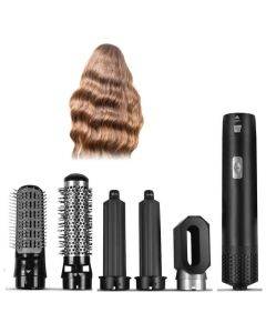 Five in one hot air comb automatic straightening dual-purpose hair dryer black