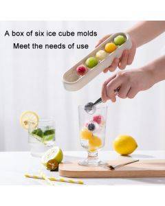 Homemade Quick Frozen Ice Cube Storage Silicone Mold(Gray Yellow)