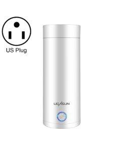 UGASUN Travel Portable Mini Electric Heated Water Cup, Color: US Plug (White)