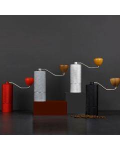 CNC Stainless Steel Hand Crank Coffee Bean Grinder, Specification: Seven Corner