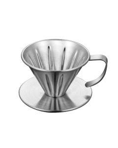 Double-layer Stainless Steel Pour-over Coffee Filter, Size: Small