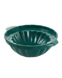 2PCS Homemade Ice Bowl Ice Tray Silicone Mold, Szie: Large (Dark Green)