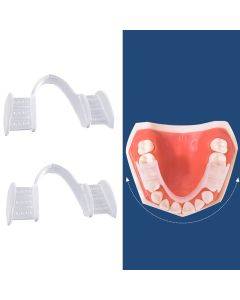 Yakeling orthodontic appliance silicone simulation braces anti-wear braces for night use (transparent