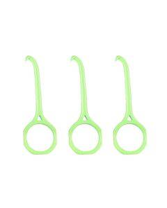 YOUTU 3pcs Invisible Braces Extractor Picking Hooks And Removing(Green)