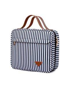 Portable large-capacity cosmetics multi-compartment storage bag (Dark Blue)