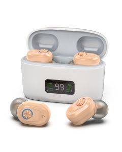 Z-127D in-ear moving iron performance digital display sound amplifier hearing aid headphones (skin color)