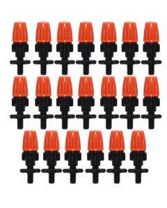 20 TF-118 Horticultural Irrigation Drip Irrigation System Set Accessories 6mm Single Hook 4/7mm Capillary