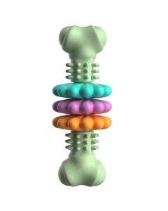 BG5056 TPR Pet Chew Toy Bone Shaped Dog Teething Stick (Avocado Green)