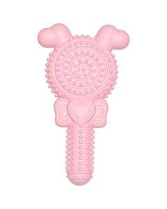 Lollipop shape dog teething stick TPR bite-resistant pet toy (powder)