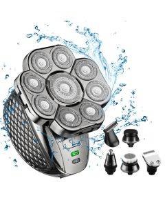 6-in-1 9-blade multifunctional USB shaver, full body water washing shaver, men's hair clipper
