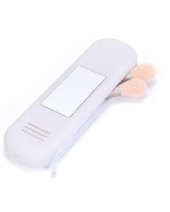 Upgraded multifunctional silicone makeup bag, travel makeup brush storage bag without hanging rope