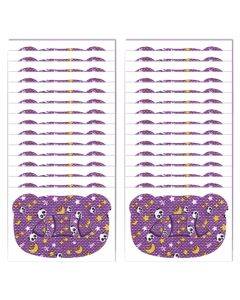 30 pieces/pack Cartoon bear O-shaped breathable breathable soft anti-mouth patch, size: large (purple)
