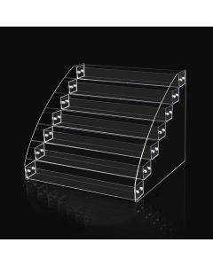 7-layer acrylic nail polish display rack transparent ladder nail polish storage rack