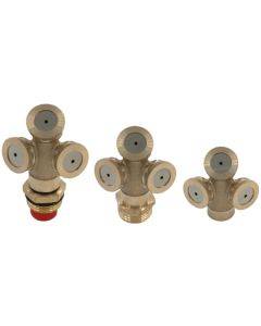 All copper three head agricultural spray Gardening seedling irrigation dedusting cooling atomizing nozzle