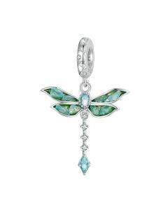 S925 Sterling Silver Plating Dragonfly DIY Pendant