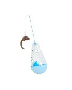 Cat Toy Ball Cat Stick Self-stimulation Boredom Relief Food Leakage Tumbler(Water Drop Yellow)